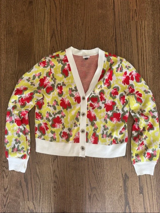 Cabi Garden Cardigan floral style #6450 size small like new - Picture 3 of 5